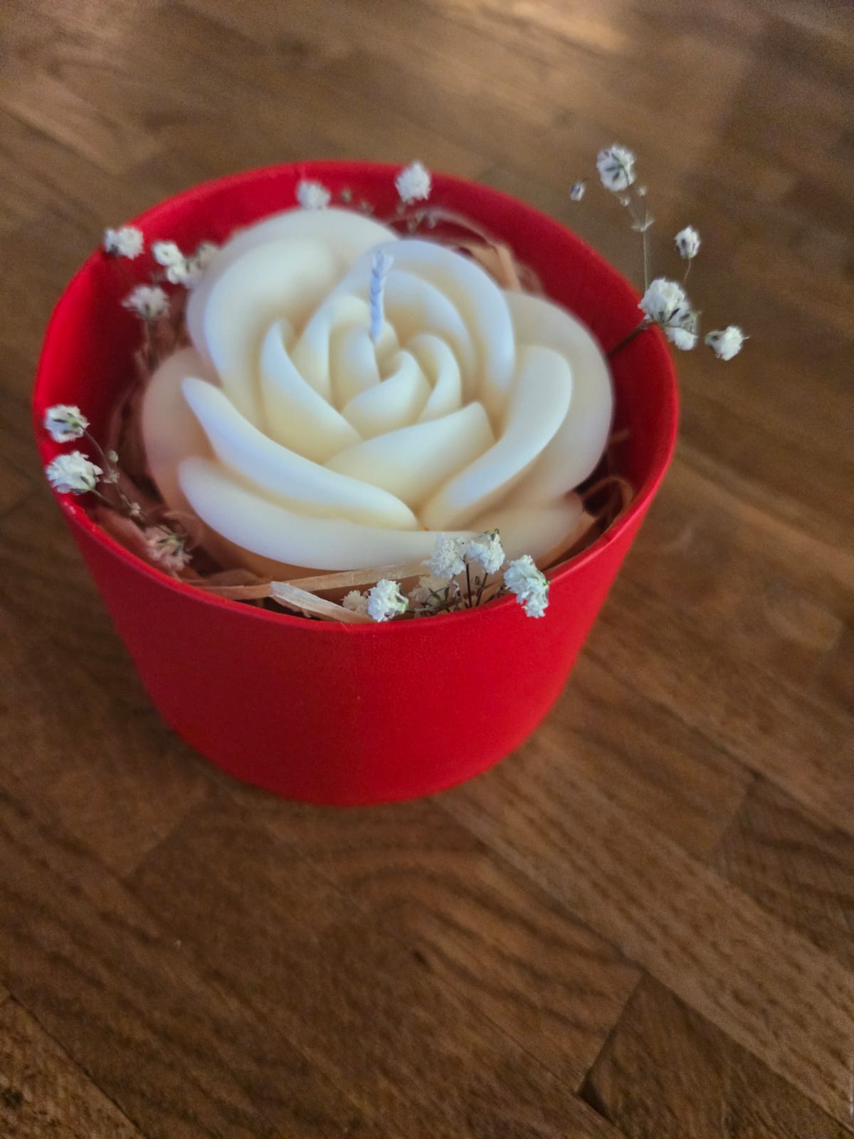 Rosenkerze in Box