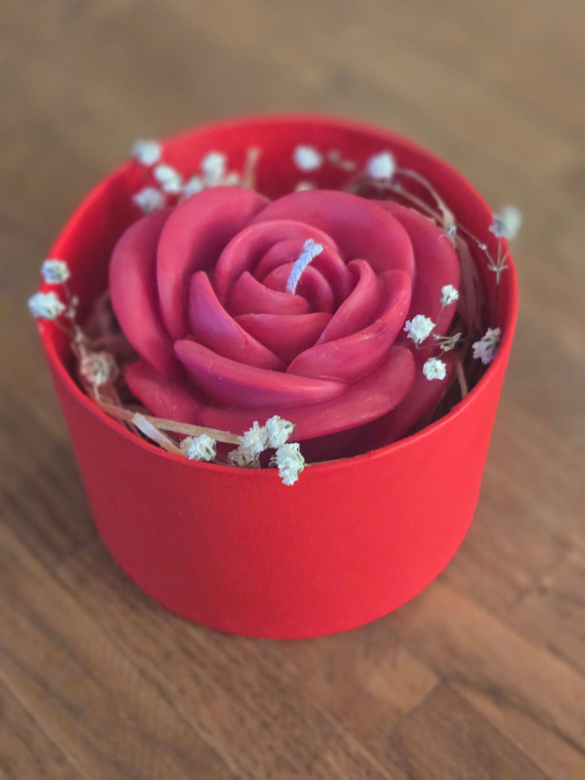 Rosenkerze in Box